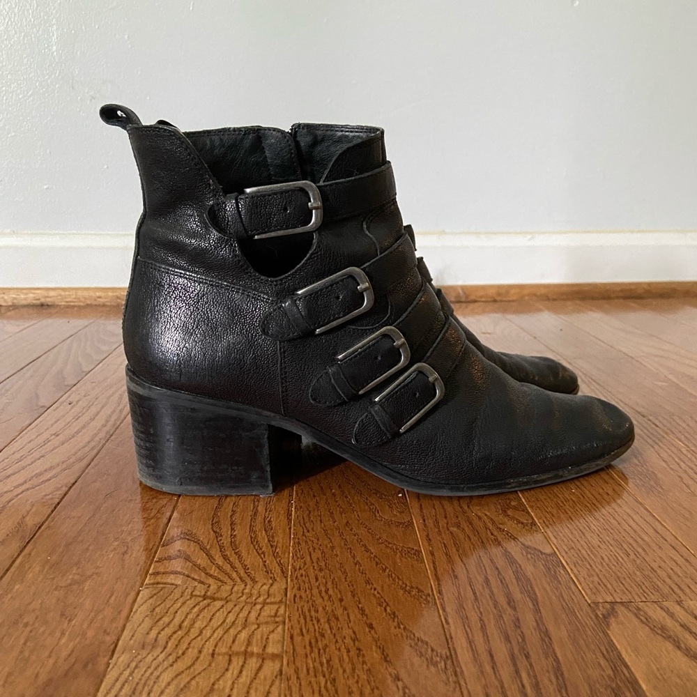 Lucky Brand Buckle Booties